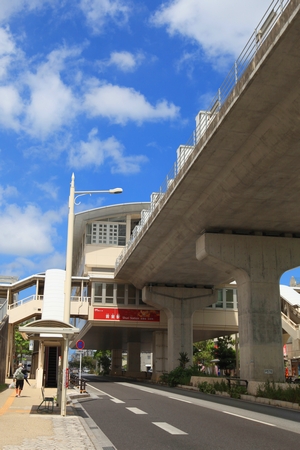 モノレール・首里駅（縦）：No.0577