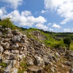 久米島・具志川城跡・石垣跡（横）：No.3457